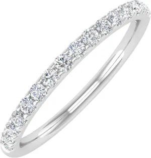 1/4 Carat Diamond Womens Wedding Band in 14K Gold (I1-I2 Clarity)