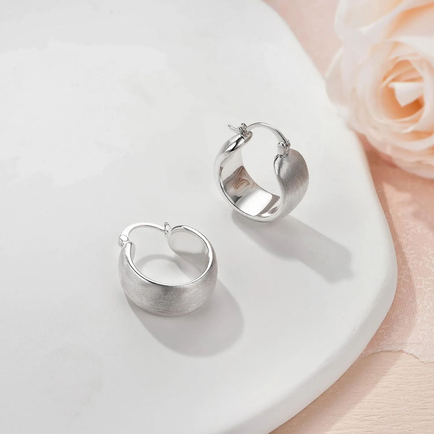 14K Gold Plated Earrings for Women Girls Dainty Pendant Earrings with 925 Sterling Silver Post Jewelry Gifts