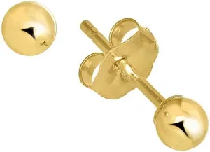 14k Yellow Gold Ball Stud Earrings - 2mm 3mm 4mm 5mm 6mm 7mm 8mm 10mm
