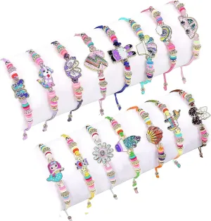 15 PCS Braided Bead Bracelets Set for Women, Elastic Friendship Bracelet for good friend