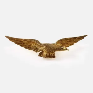 15ct Yellow Gold Eagle Brooch