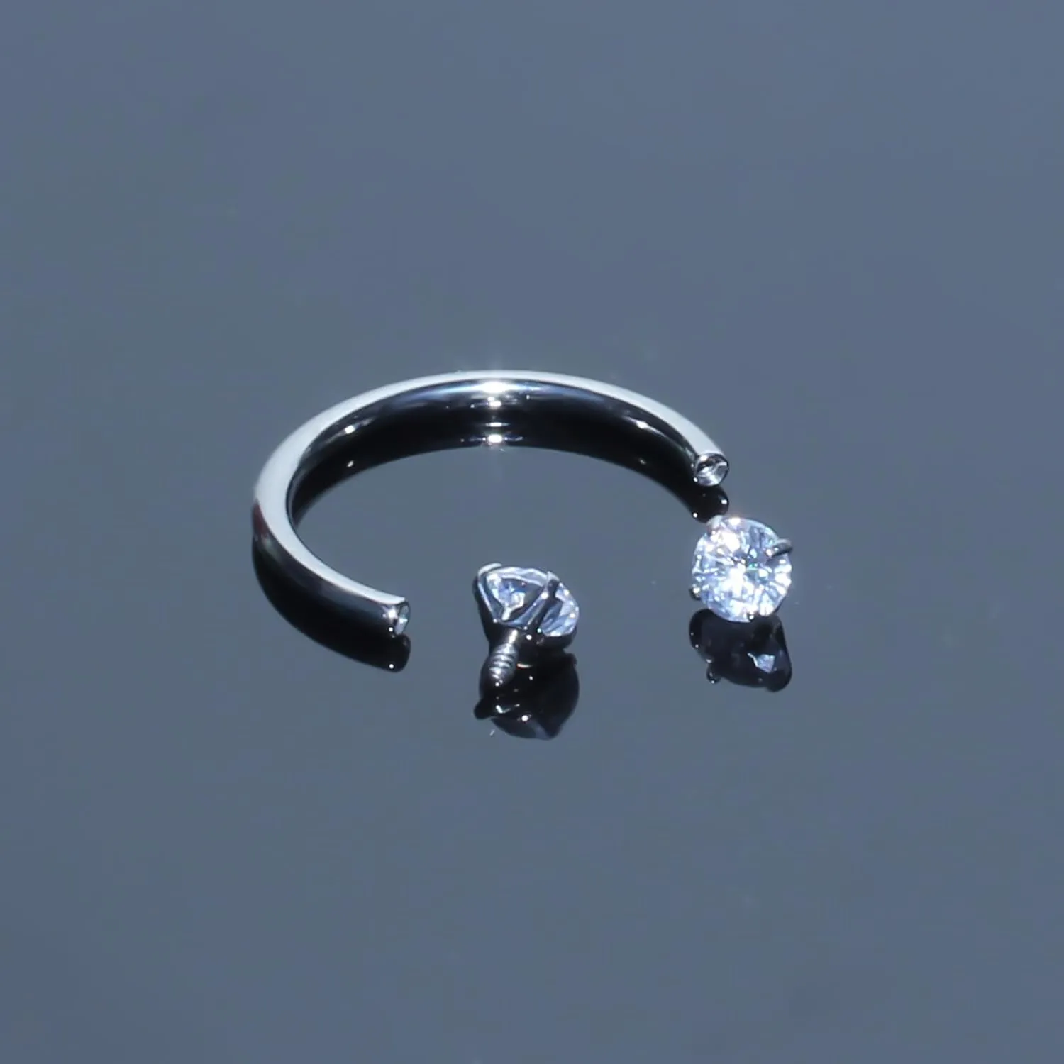 16G Surgical Steel Internal Thread Horseshoe Septum Nose Ring Piercing Jewelry Circular Barbell Helix Snug Tragus Rook Daith Cartilage Earring Lip Ring for Women Men 6mm 8mm 10mm 12mm