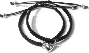 2pcs Magnetic Couple Bracelets for Women Men, Sun and Moon Attraction Matching Handmade Bracelet Lover Gifts for Boyfriend Girlfriend Best Friend