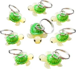 30 Packs Bulk Turtle Accessories Keychain  Boys and Girls kids Birthday Party Favors Supplies and Classroom Students Prize