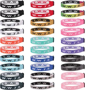30PCS WWJD Bracelet Pack for Women Men, Christian Jesus Wristbands Gifts, W.W.J.D Adjustable Bracelets What Would Jesus Do Bracelet