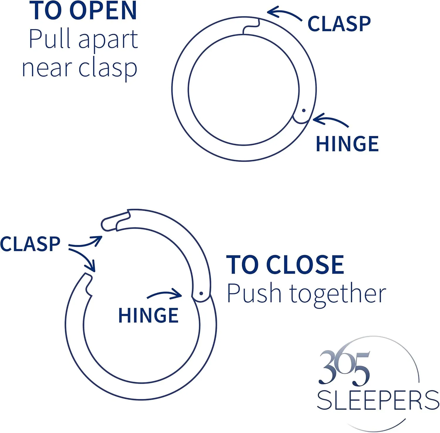 365 Sleepers 316L Surgical Steel Hypoallergenic 16G Gem Septum Jewelry Hinged Segment Ring Body Piercing Hoop Lip Rings Helix Cartilage Rook Sleeper Earrings 7mm  14mm