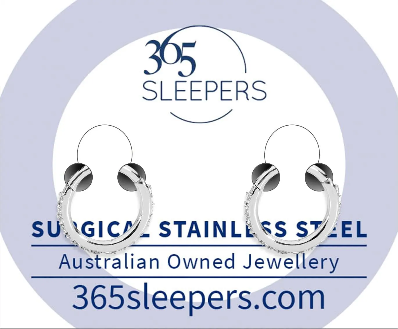 365 Sleepers 316L Surgical Steel Hypoallergenic 16G Gem Septum Jewelry Hinged Segment Ring Body Piercing Hoop Lip Rings Helix Cartilage Rook Sleeper Earrings 7mm  14mm