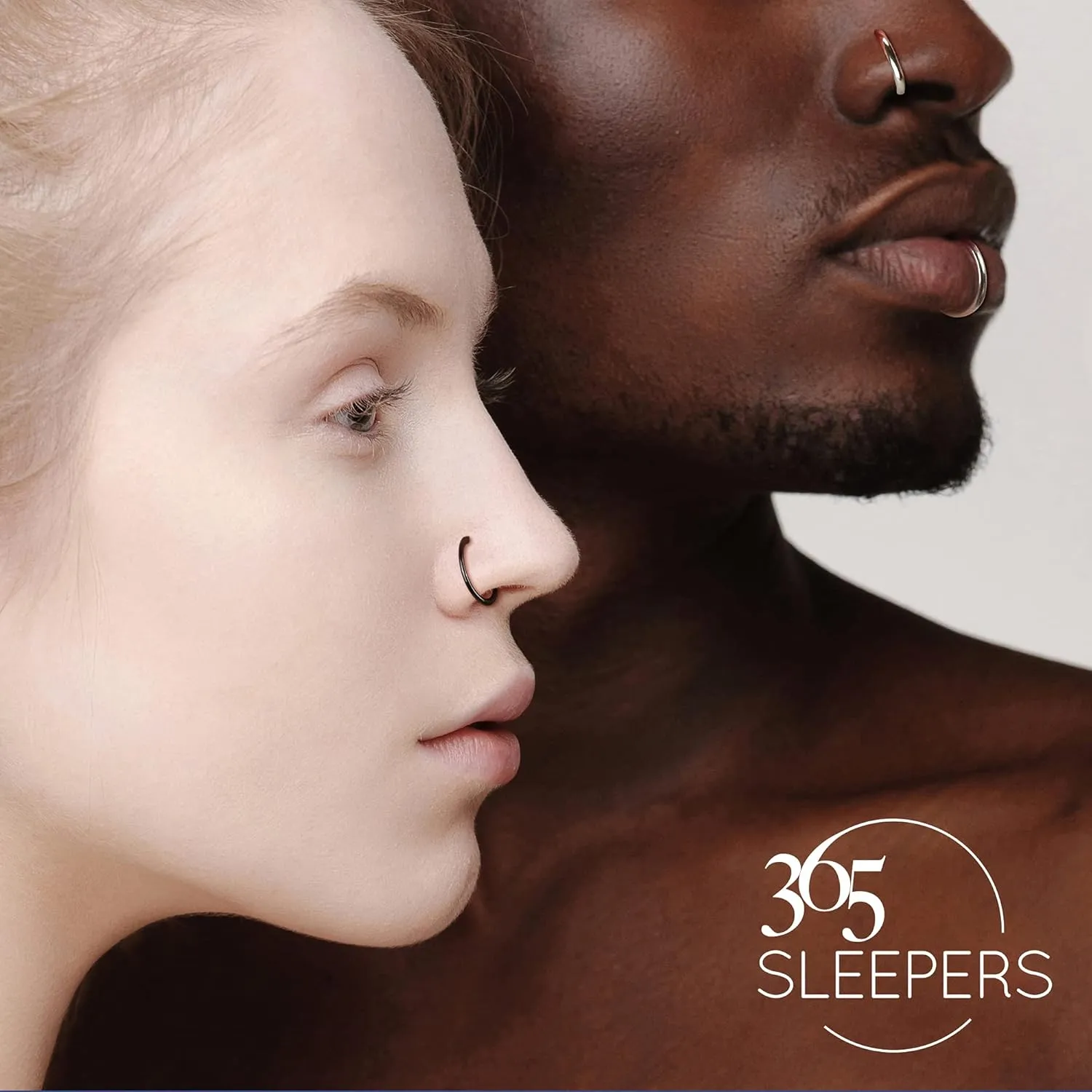 365 Sleepers 316L Surgical Steel Hypoallergenic 16G Gem Septum Jewelry Hinged Segment Ring Body Piercing Hoop Lip Rings Helix Cartilage Rook Sleeper Earrings 7mm  14mm