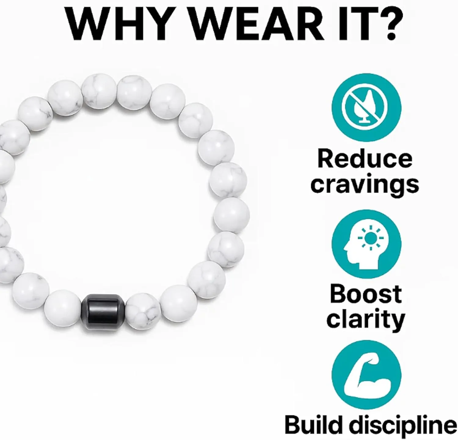 4 PCS Glame Anti Alcohol Bracelet for Women/Men to Reduce the Urge to Drink Cravings, Effective in Reducing Alcohol Consumption