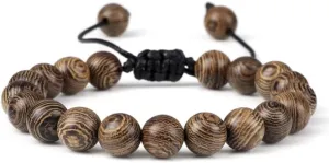 6/8/10/12mm Wooden Beads Bracelet Men Classic Handmade Meditation Prayer Buddha Braided Bracelets Yoga Jewelry for Women AE5BA (6mm)