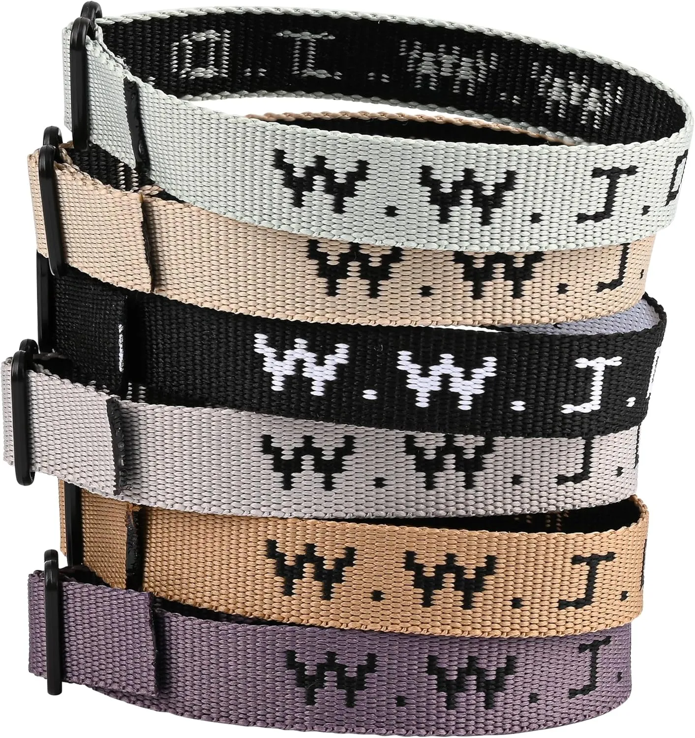 6PCS WWJD Bracelet Pack for Women Men, Christian Jesus Gifts Wristbands, Adjustable WWJD Bracelets Bulk What Would Jesus Do Bracelet