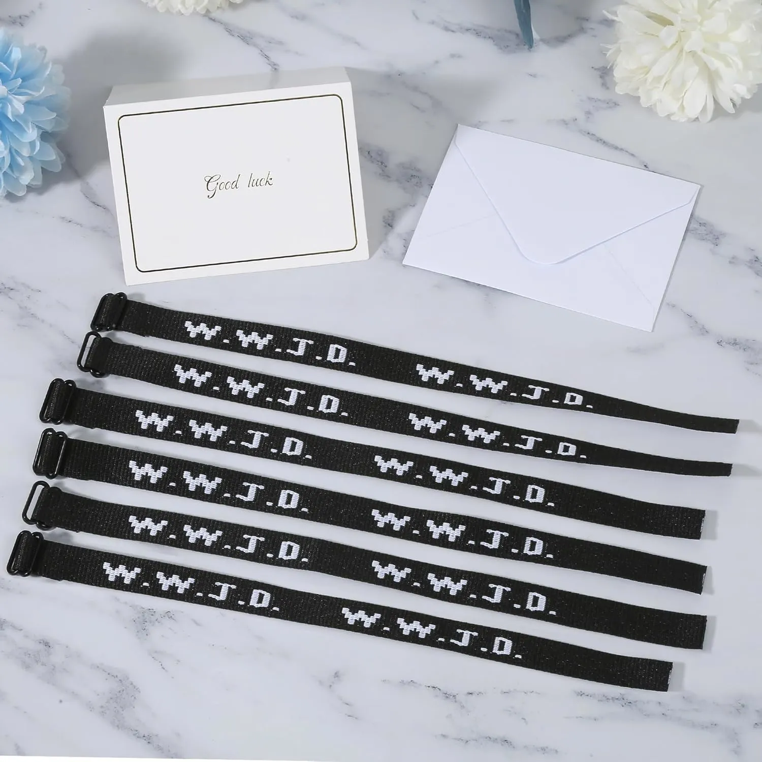 6PCS/12PCS WWJD Bracelet Pack for Women Men, Christian Gifts Wristbands, WWJD Bracelets - What Would Jesus Do Bracelet