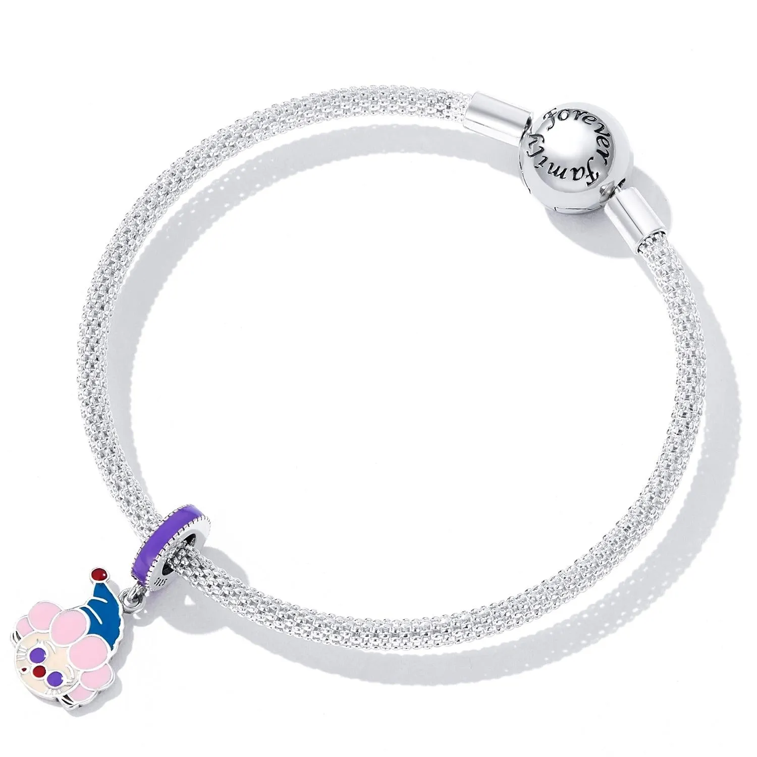 925 Sterling Silver Clown Pendant For Diy Bracelets & Necklaces