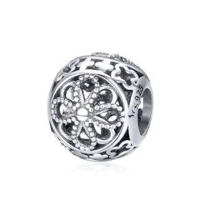 925 Sterling Silver Flower Beads For Diy Bracelets & Necklaces