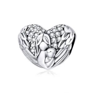 925 Sterling Silver Motherly Love Relief Beads For Diy Bracelets & Necklaces