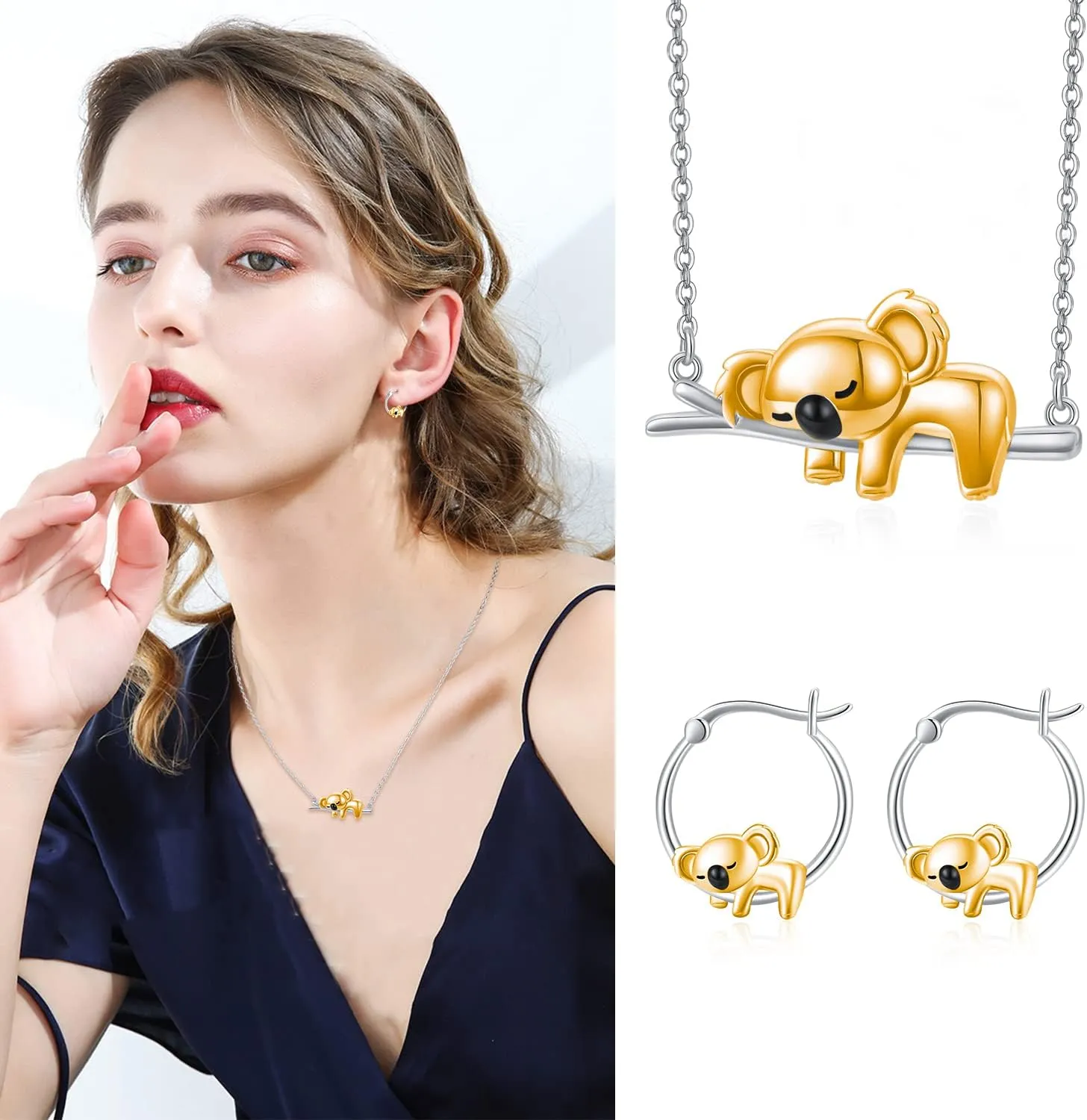 925 Sterling Silver Small Hoop Earrings for Sensitive Ears Cute Animal Jewelry Gifts for Women Daughter