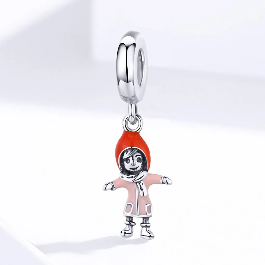 925 Sterling Silver Sunshine Girl Bead Pendant For Diy Bracelets And Necklaces