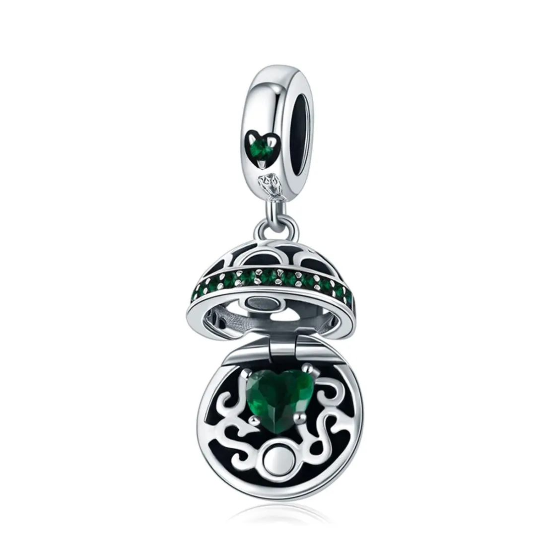925 Sterling Silver Surprise Love Pendant For Diy Bracelets & Necklaces