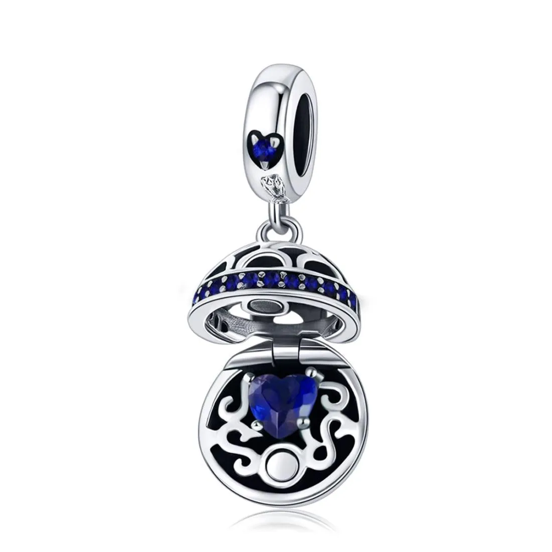 925 Sterling Silver Surprise Love Pendant For Diy Bracelets & Necklaces