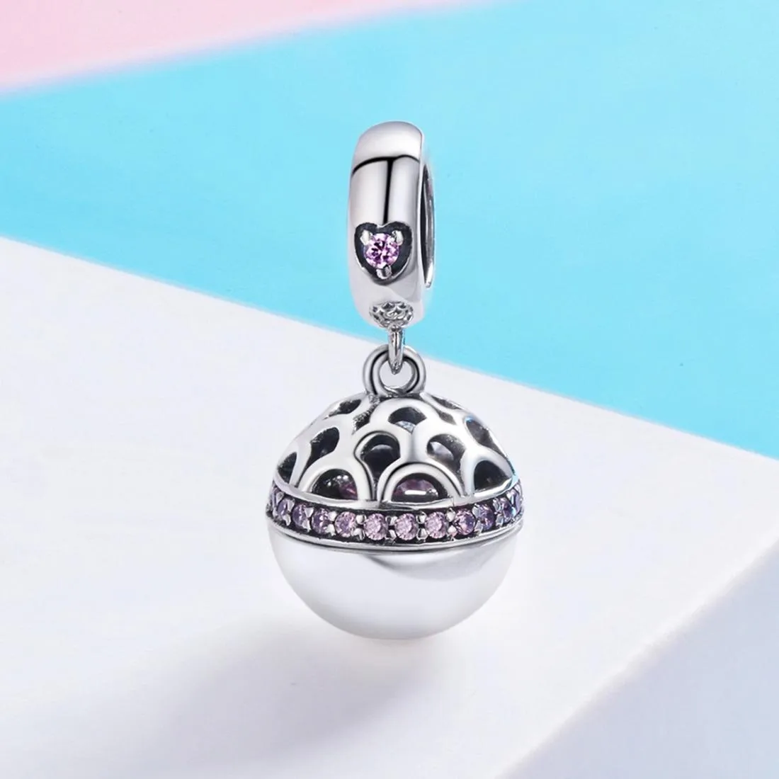 925 Sterling Silver Surprise Love Pendant For Diy Bracelets & Necklaces