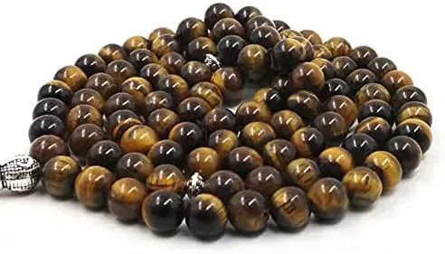 ALBASHAN Tasbih 99 Natural tiger eyes Stone misbaha arabic men's Bracelets Muslim prayer beads