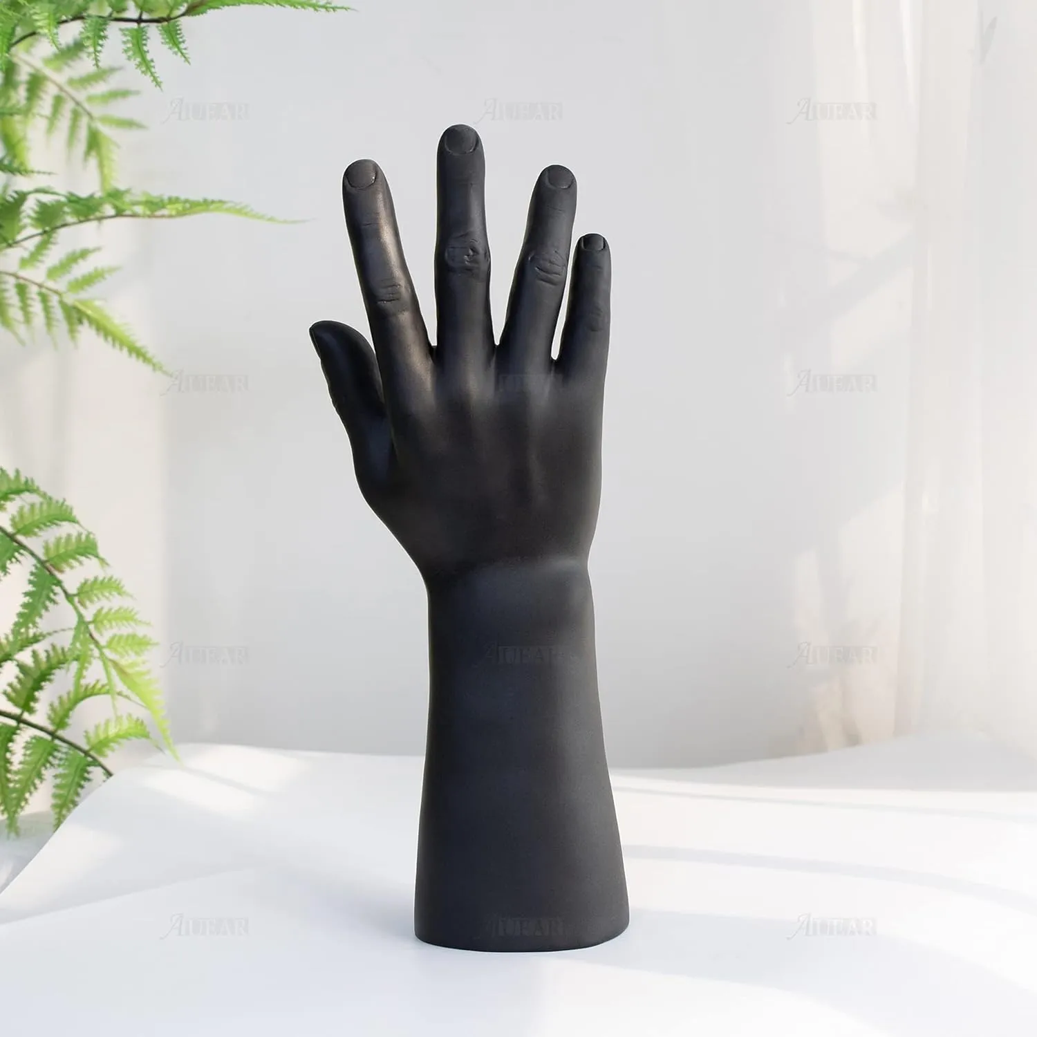 AUEAR, Male Mannequin Hand Display Ring Holder Organizer Stand for Jewelry Bracelet Black