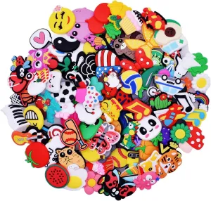 AUKIOOA 30 Random Cute Shoe Charms for Shoes & Bracelets, Perfect DIY Party Gifts for Teens, Kids & Adults