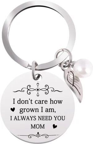 AuroTrends Mother's Day Gifts for Mom from Son Daughter- Always Need You Mom Keychain from Daughter, Birthday, Valentine's Day - Comes with Gift Box