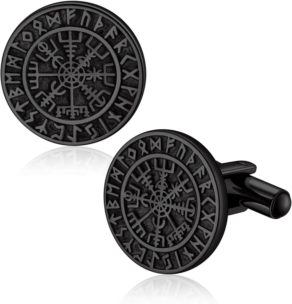 Bandmax Mens Cufflinks Stainless Steel Viking/Skull/Masonic Cuff Links for Men Best Gift for Father Husband Son