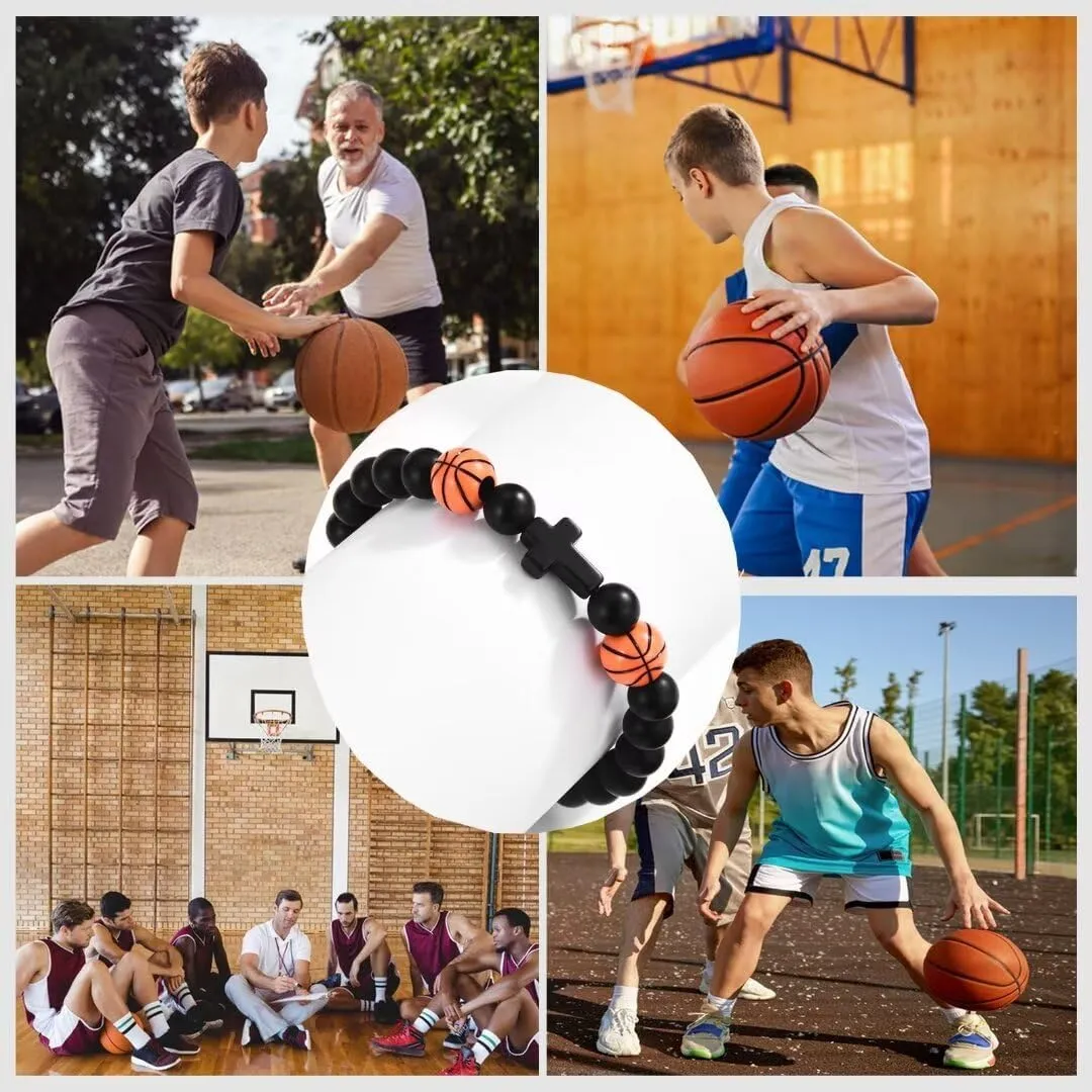 Basketball Soccer Baseball Football Gifts for Teen Boys, Bracelets for Boys Gifts Ideas for Birthday/Valentine/Christmas