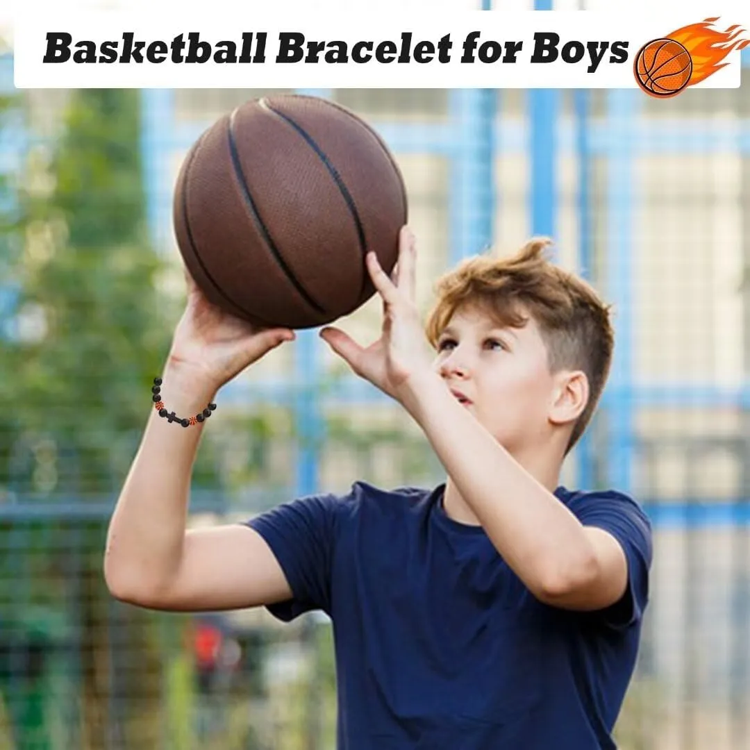 Basketball Soccer Baseball Football Gifts for Teen Boys, Bracelets for Boys Gifts Ideas for Birthday/Valentine/Christmas