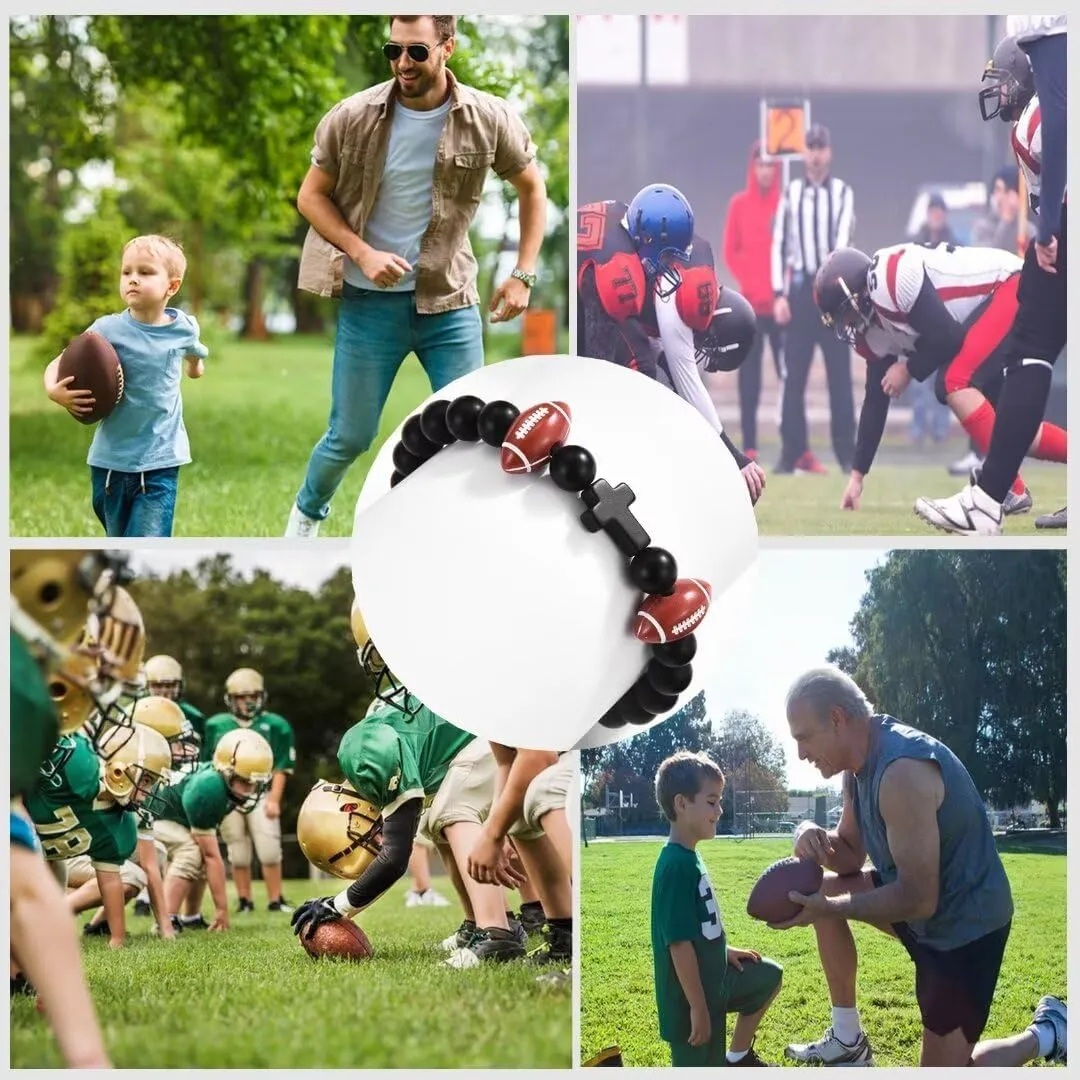 Basketball Soccer Baseball Football Gifts for Teen Boys, Bracelets for Boys Gifts Ideas for Birthday/Valentine/Christmas