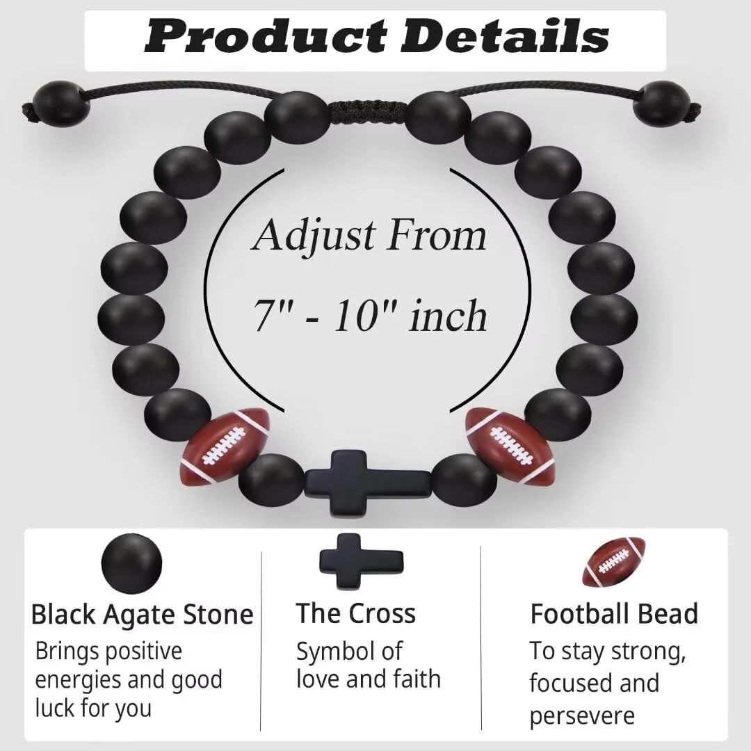 Basketball Soccer Baseball Football Gifts for Teen Boys, Bracelets for Boys Gifts Ideas for Birthday/Valentine/Christmas