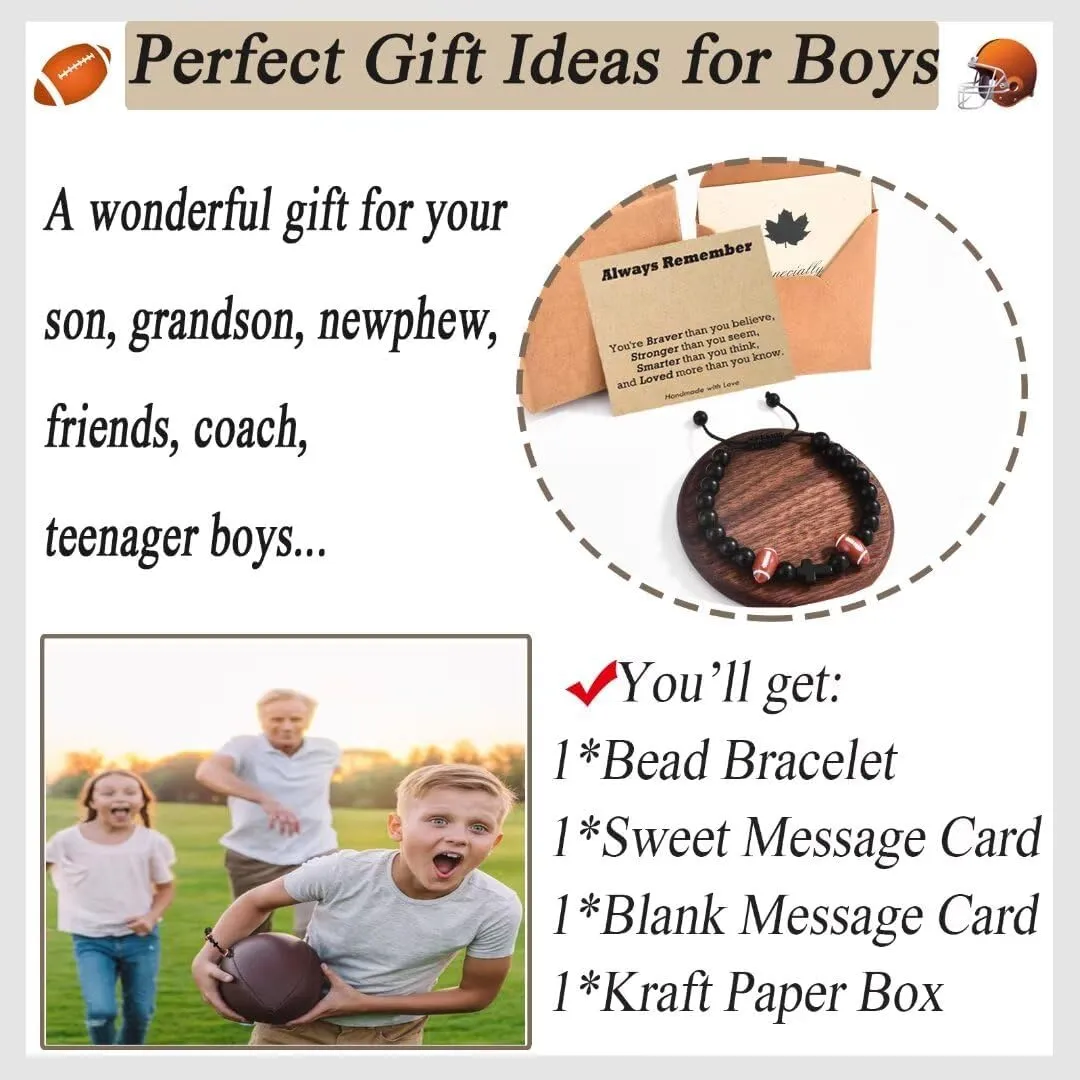 Basketball Soccer Baseball Football Gifts for Teen Boys, Bracelets for Boys Gifts Ideas for Birthday/Valentine/Christmas