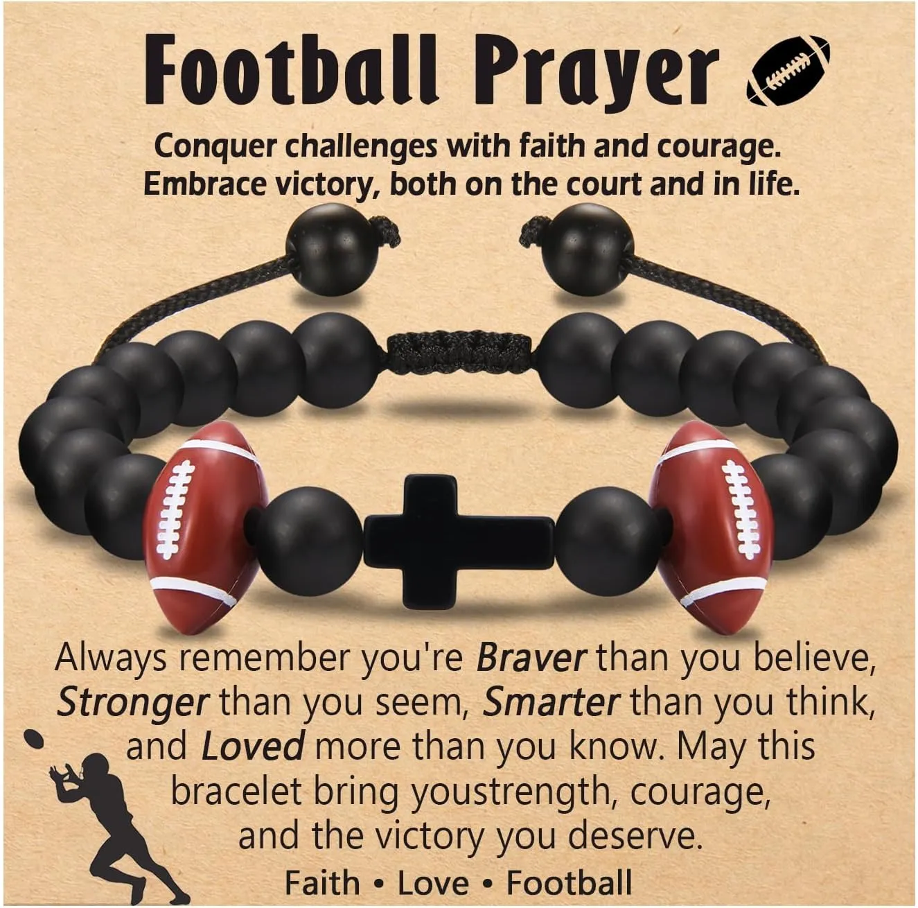Basketball Soccer Baseball Football Gifts for Teen Boys, Bracelets for Boys Gifts Ideas for Birthday/Valentine/Christmas