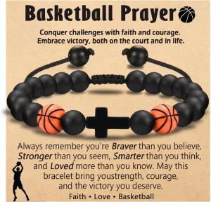 Basketball Soccer Baseball Football Gifts for Teen Boys, Bracelets for Boys Gifts Ideas for Birthday/Valentine/Christmas