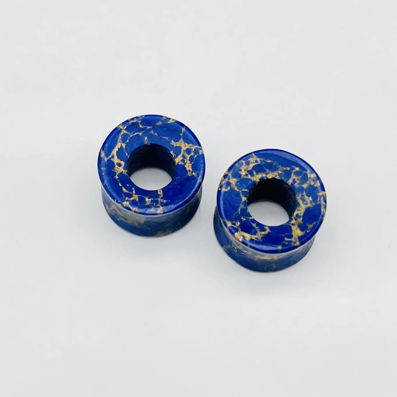 Body Jewellery Naga Piercing Ear Gauges Tunnel Plug (4mm to 40mm) - 2Pcs/Pack (Blue) (4g (5mm))