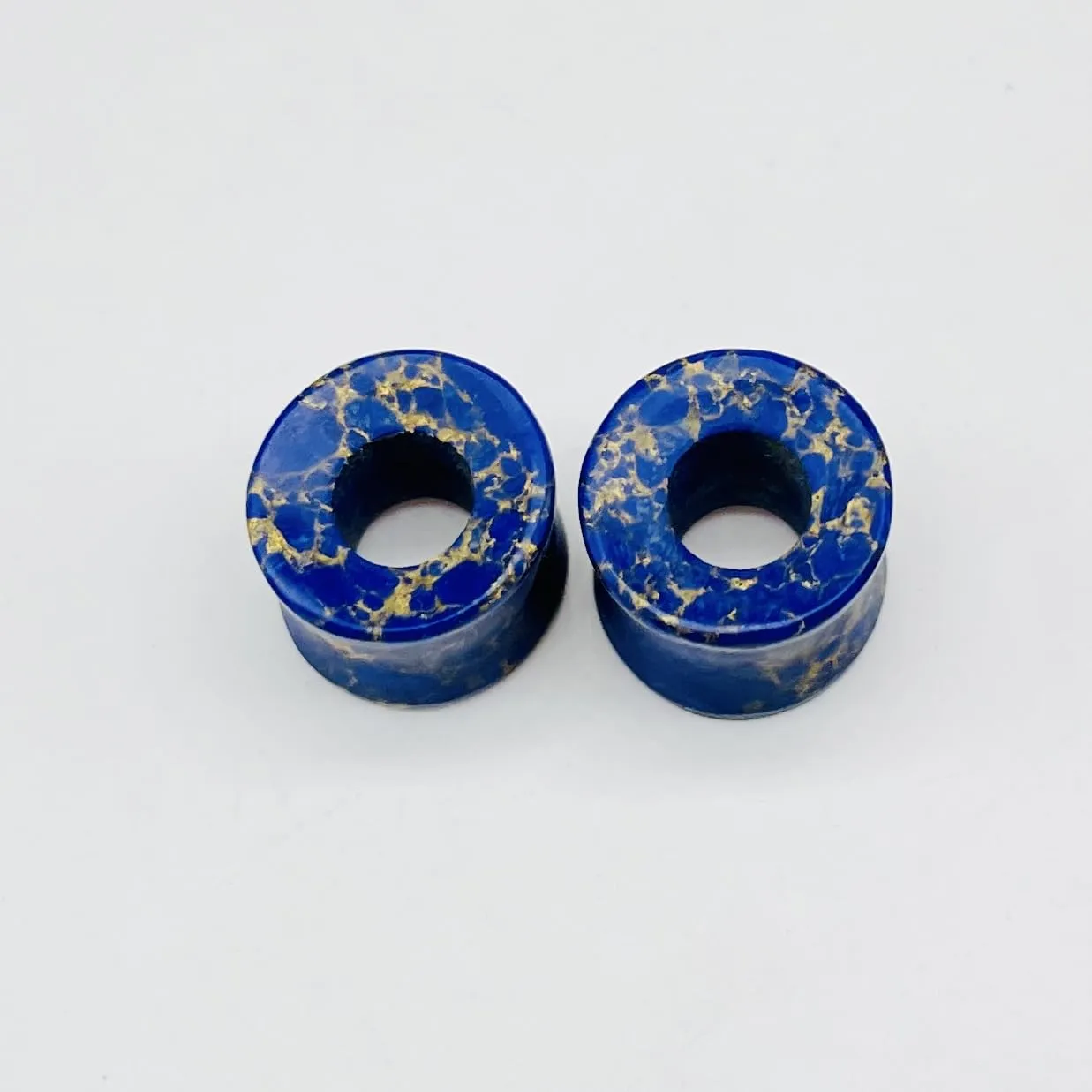 Body Jewellery Naga Piercing Ear Gauges Tunnel Plug (4mm to 40mm) - 2Pcs/Pack (Blue) (4g (5mm))