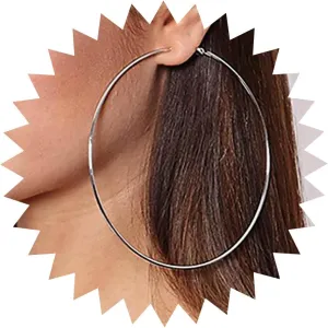 Boho Large Circle Hoop Earrings Huge Circle Gold Hoop Earrings Big Circle Drop Earrings Exaggerated Round Dangle Earrings Circle Huggie Hoop Earrings Jewelry for Women and Girls