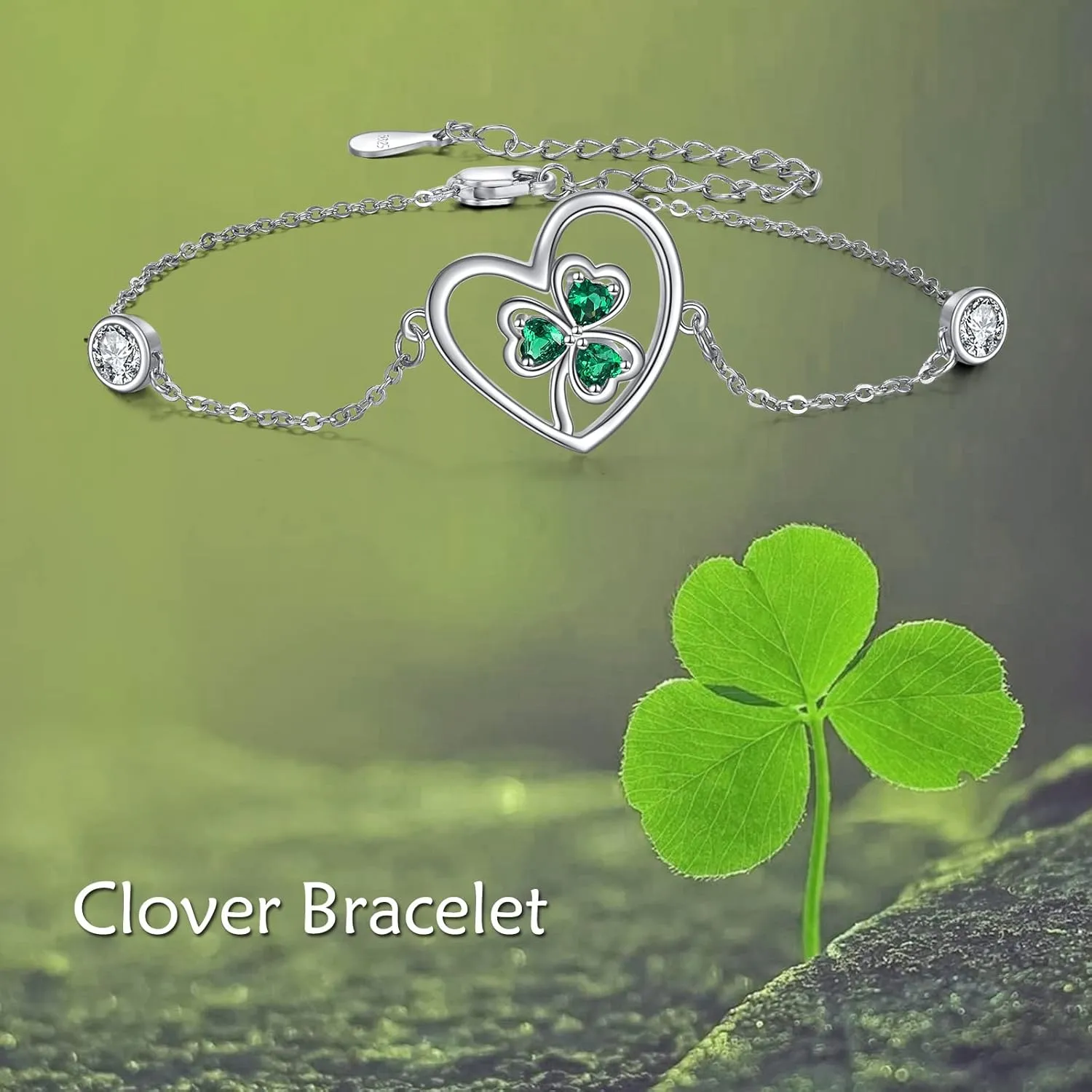 Bracelets for Women 925 Sterling Silver Mustard Seed/Clover/Sunflower/Rose Flower/Evil Eye/Star/Infinity/Turtle/Witches Knot/Celtic/Cross Bracelet Jewelry Gift for Women Mother Wife Sisters