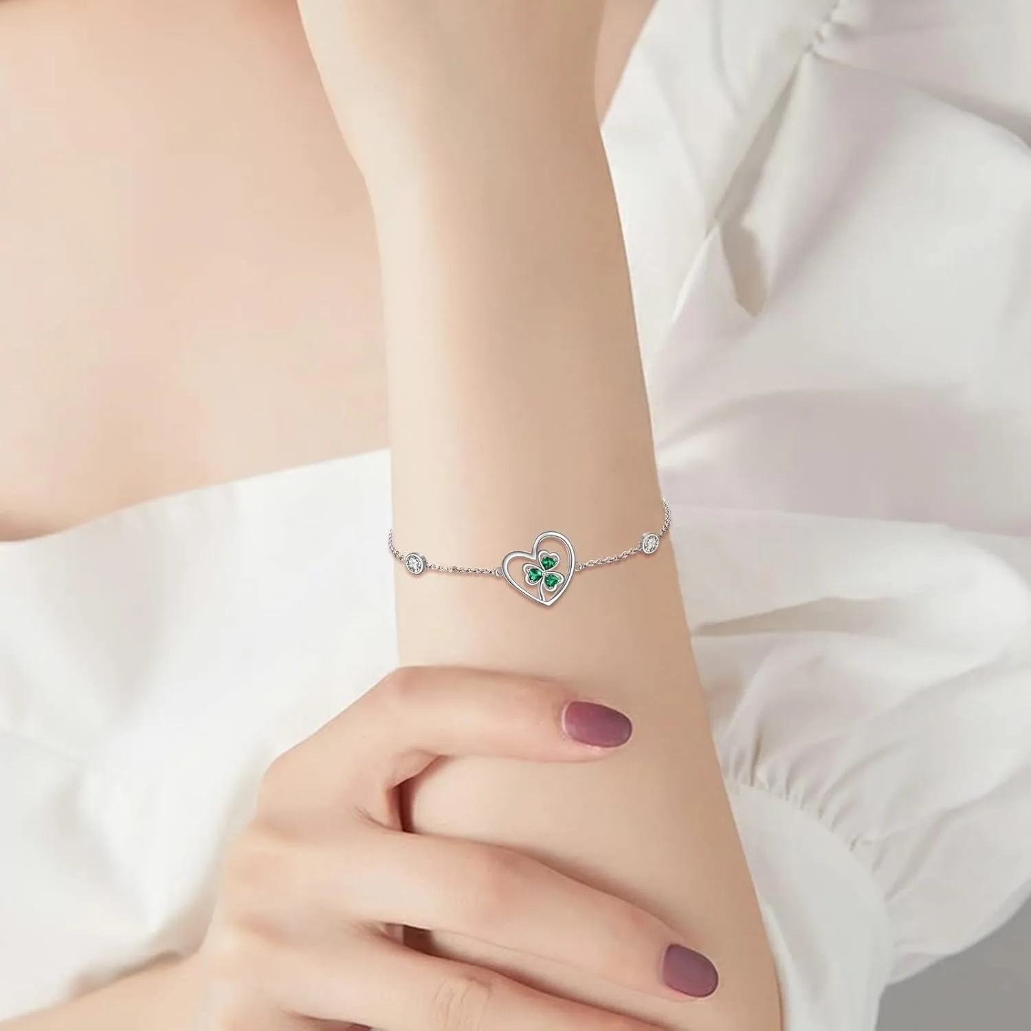 Bracelets for Women 925 Sterling Silver Mustard Seed/Clover/Sunflower/Rose Flower/Evil Eye/Star/Infinity/Turtle/Witches Knot/Celtic/Cross Bracelet Jewelry Gift for Women Mother Wife Sisters