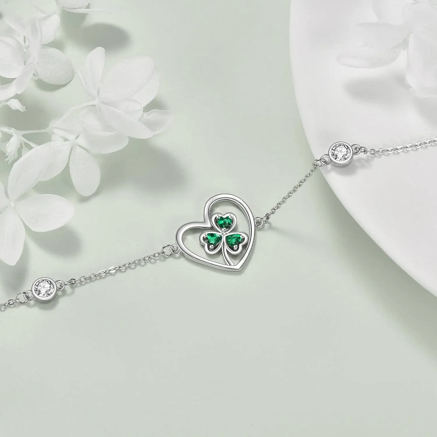 Bracelets for Women 925 Sterling Silver Mustard Seed/Clover/Sunflower/Rose Flower/Evil Eye/Star/Infinity/Turtle/Witches Knot/Celtic/Cross Bracelet Jewelry Gift for Women Mother Wife Sisters