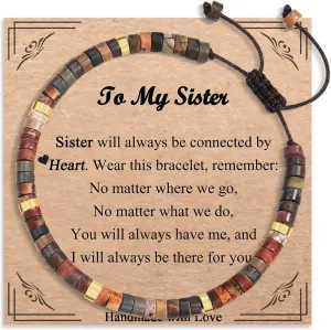 Bracelets Gifts for Women Girls, Natural Stone Christmas Birthday Valentines Day Mothers Day Stocking Stuffers Gifts for Mom Wife Grandma Sister Aunt Best Friends Bestie