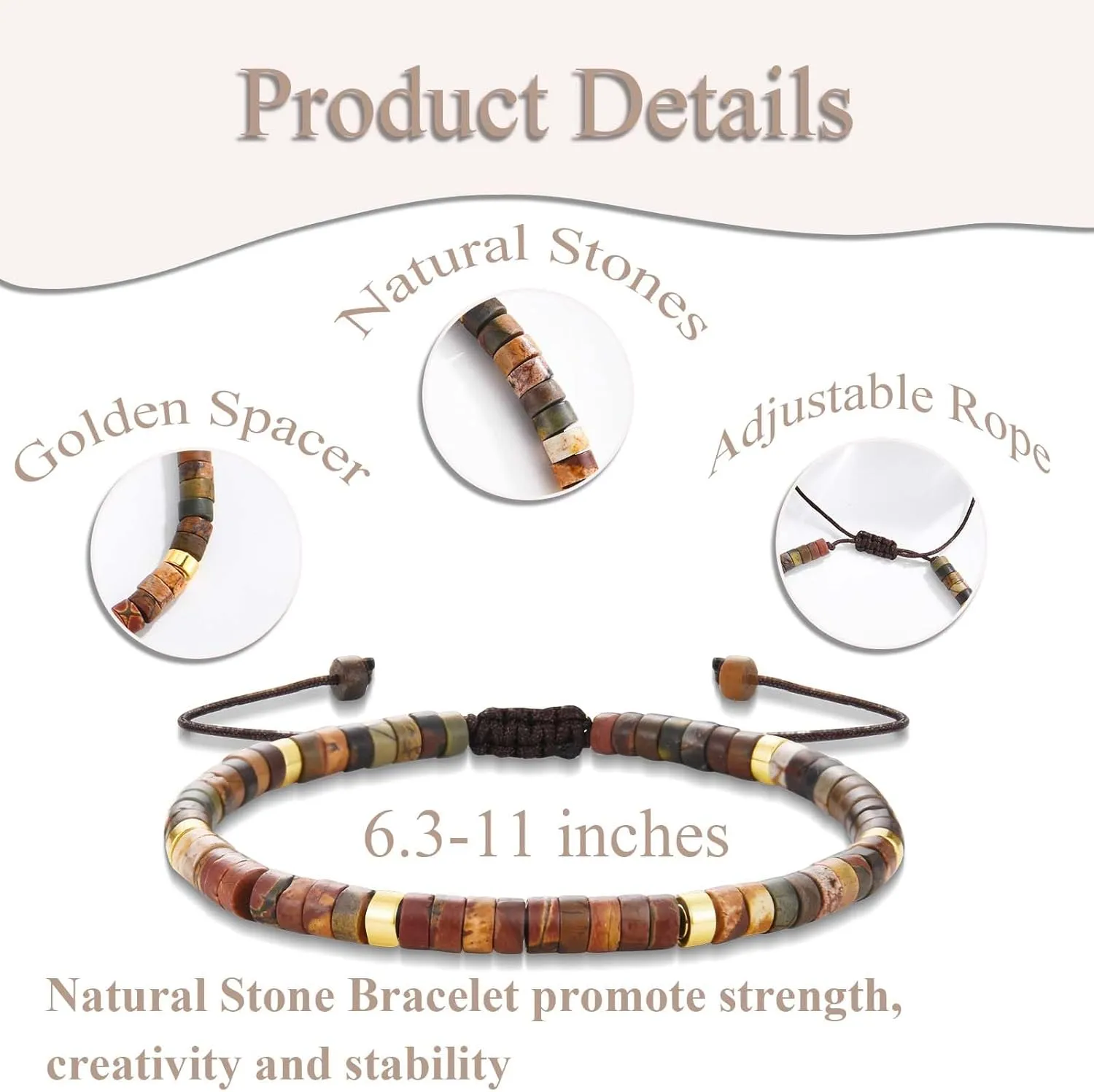Bracelets Gifts for Women Girls, Natural Stone Christmas Birthday Valentines Day Mothers Day Stocking Stuffers Gifts for Mom Wife Grandma Sister Aunt Best Friends Bestie