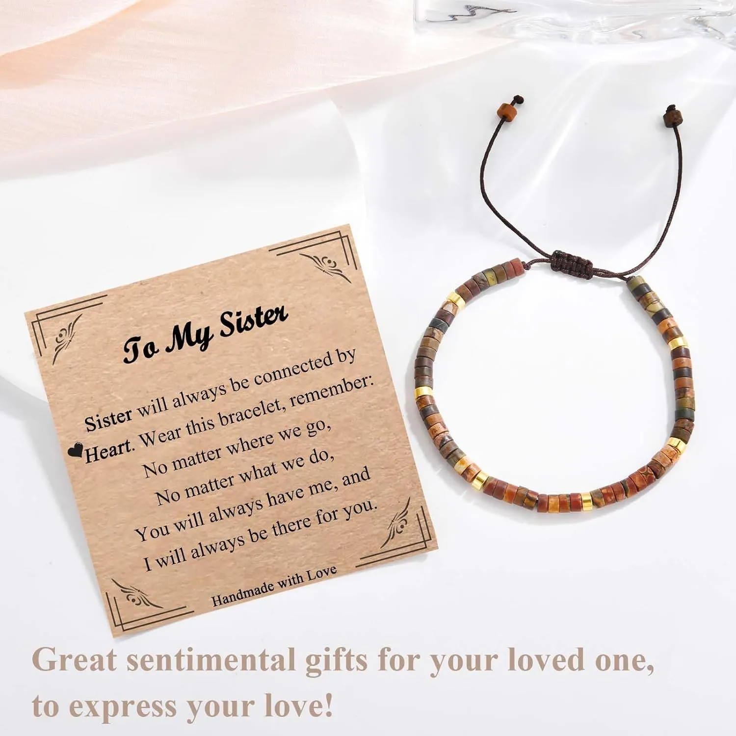 Bracelets Gifts for Women Girls, Natural Stone Christmas Birthday Valentines Day Mothers Day Stocking Stuffers Gifts for Mom Wife Grandma Sister Aunt Best Friends Bestie