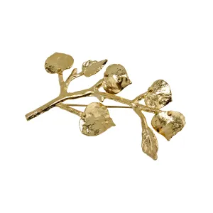 Brooch Golden Foliage