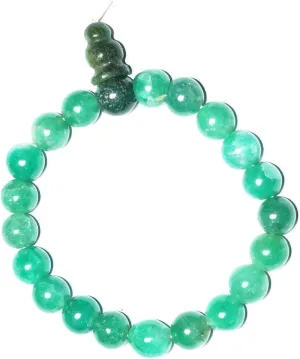 Buddhist Healing Green Jade Wrist Mala Beads Hand Mala