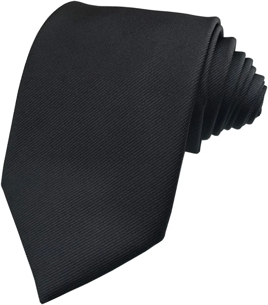 CANGRON Men Long Tie Set 63" XL Necktie with Pocket Square Cufflinks Giftbox