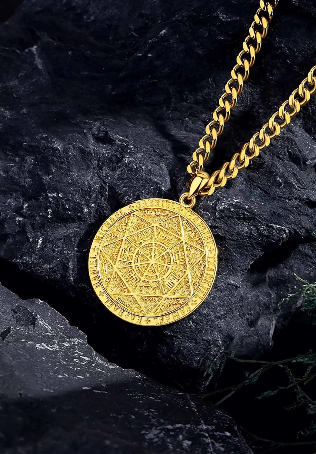 CELESTIA 925 Sterling Silver St. Michael/St. Christopher/St. Benedict/St. Gabriel/Virgin Mary/Jesus/Caravaca/Metatron/Seal of Seven Archangel Medals for Men Women Religious Gifts