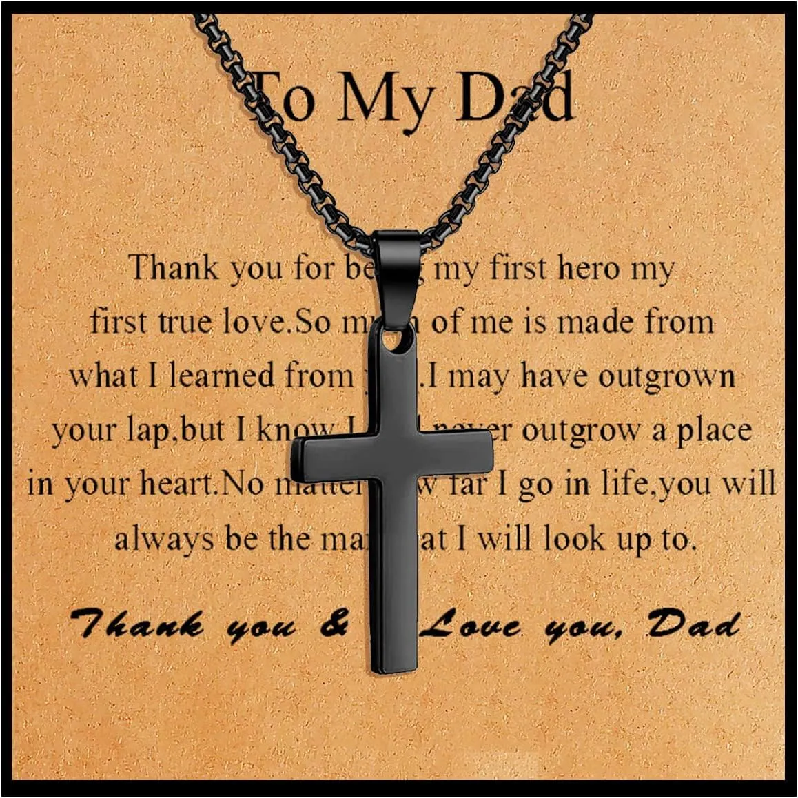 choice of all Cross Necklace for Men Fathers Day Gifts for Husband/Dad Silver Black Cross Pendant Necklace Christian Gifts for Men